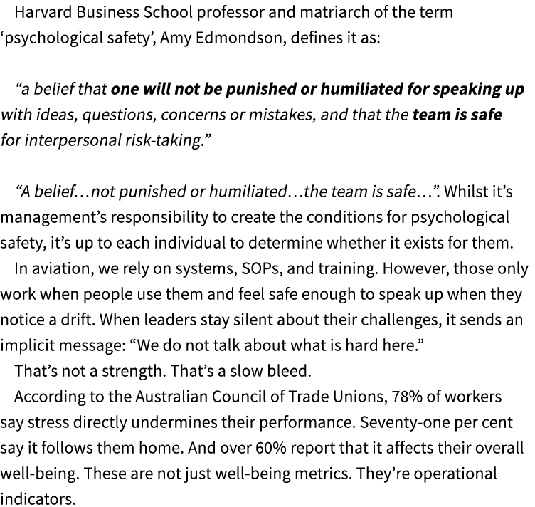 Harvard Business School professor and matriarch of the term ‘psychological safety’, Amy Edmondson, defines it as: “a ...