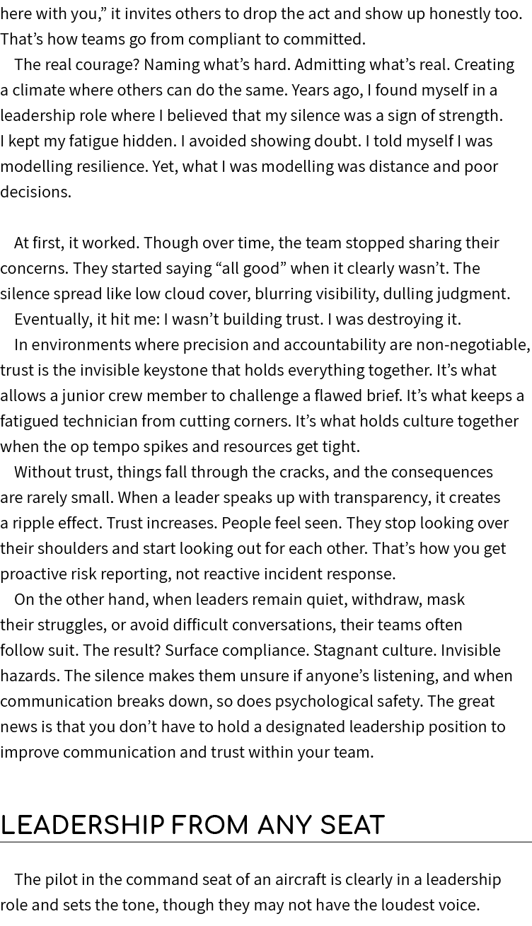 here with you,” it invites others to drop the act and show up honestly too. That’s how teams go from compliant to com...