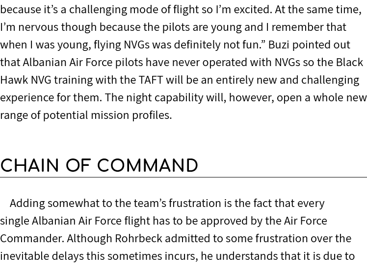 because it’s a challenging mode of flight so I’m excited. At the same time, I’m nervous though because the pilots are...