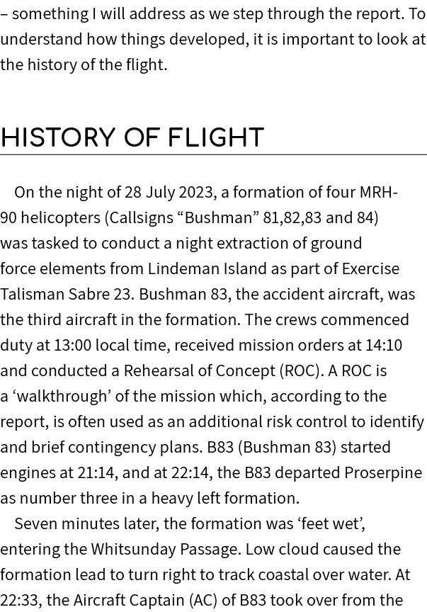 – something I will address as we step through the report. To understand how things developed, it is important to look...