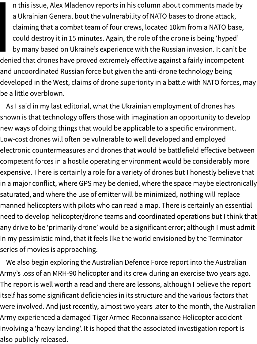 In this issue, Alex Mladenov reports in his column about comments made by a Ukrainian General bout the vulnerability ...