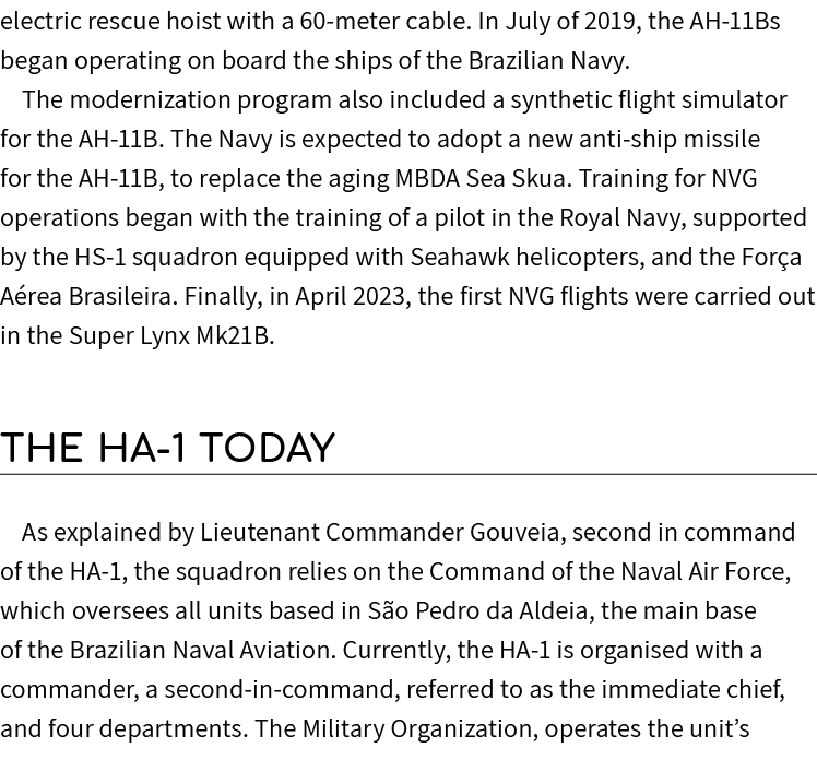 electric rescue hoist with a 60 meter cable. In July of 2019, the AH 11Bs began operating on board the ships of the B...