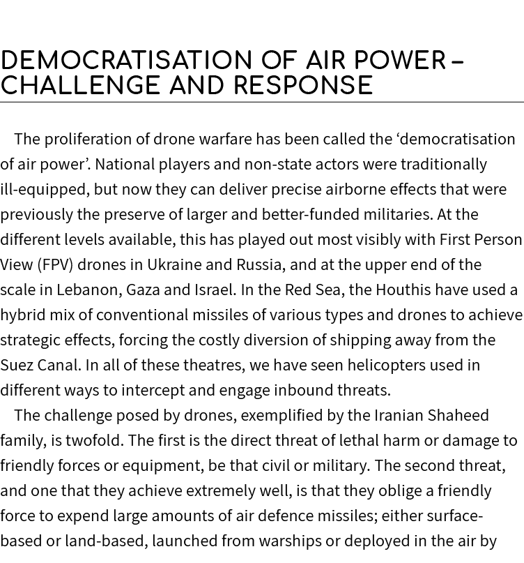  Democratisation of Air Power – Challenge and Response The proliferation of drone warfare has been called the ‘democr...