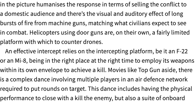 in the picture humanises the response in terms of selling the conflict to a domestic audience and there’s the visual ...