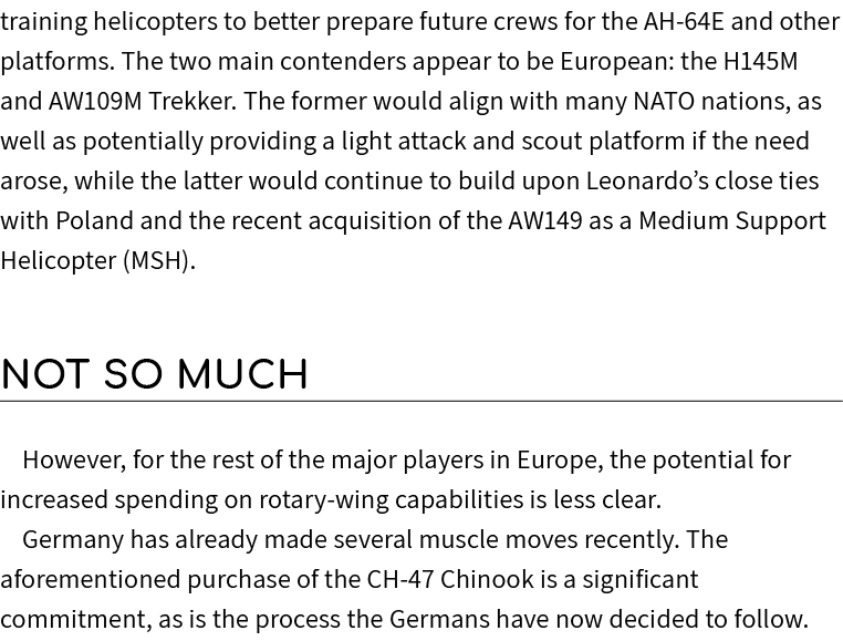 training helicopters to better prepare future crews for the AH 64E and other platforms. The two main contenders appea...