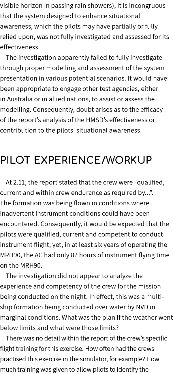visible horizon in passing rain showers), it is incongruous that the system designed to enhance situational awareness...