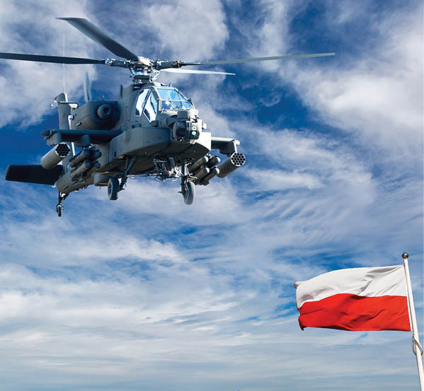 Boeing will produce 96 AH-64E Apache helicopters for the Polish Armed Forces under a Foreign Military Sales contract awarded by the U.S. Army (Boeing image).