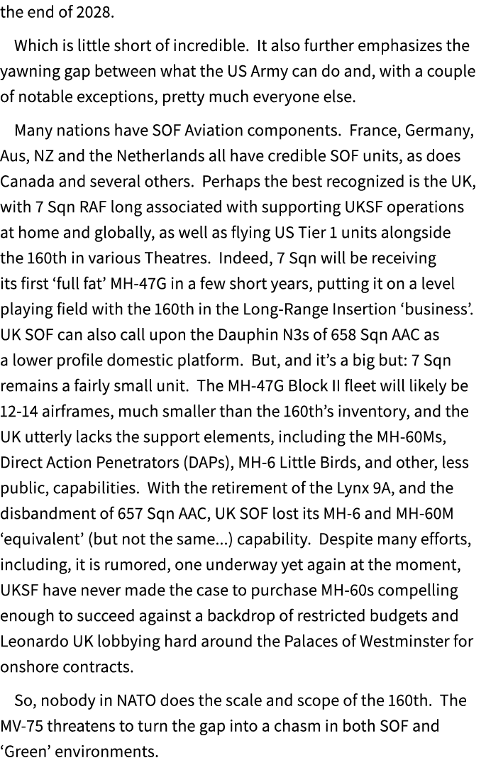 the end of 2028. Which is little short of incredible. It also further emphasizes the yawning gap between what the US ...