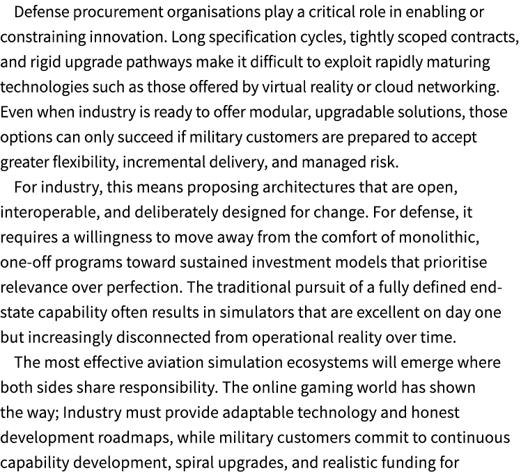 Defense procurement organisations play a critical role in enabling or constraining innovation. Long specification cyc...