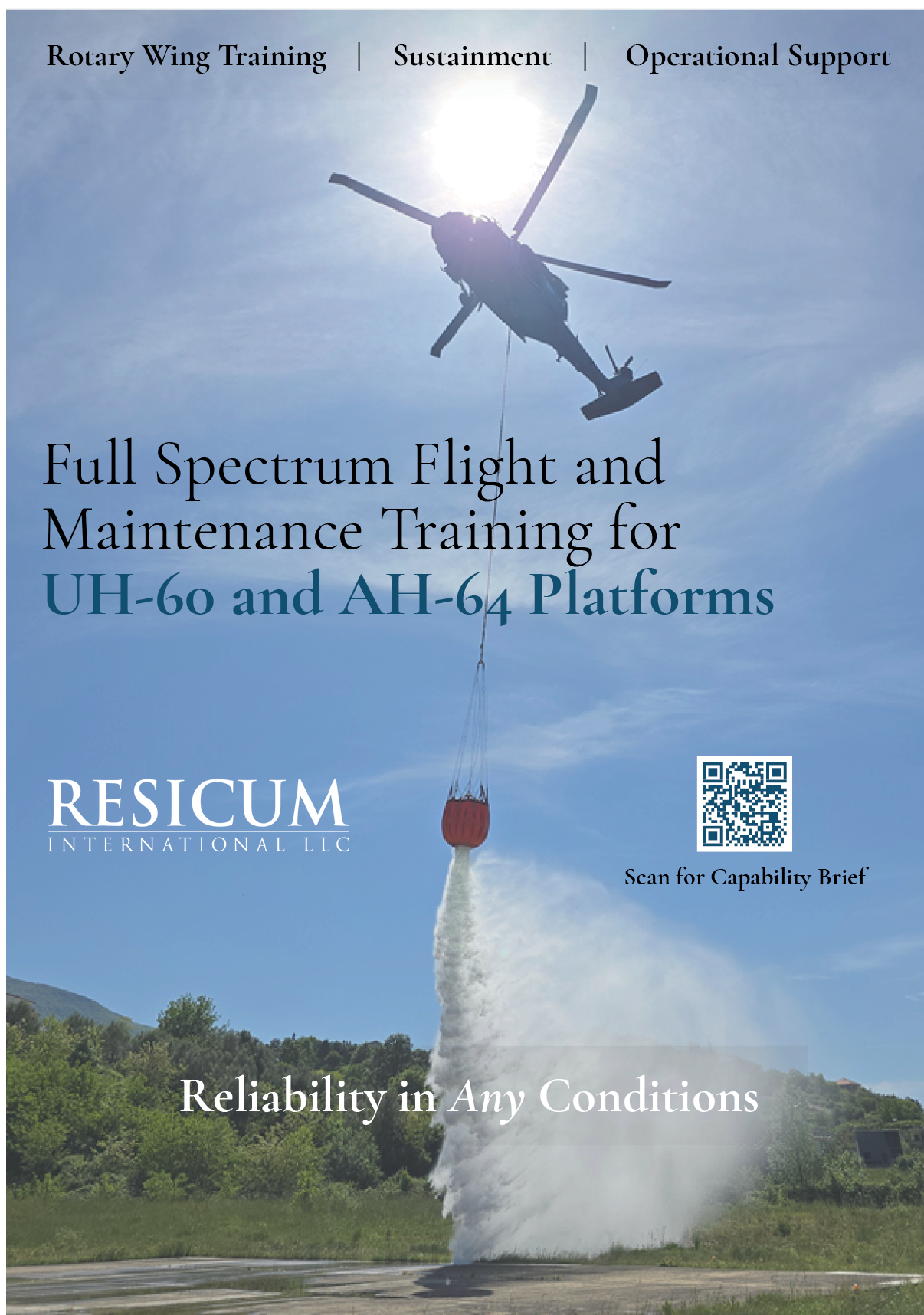 A poster advertises a training program for helicopter maintenance. AI generated content
