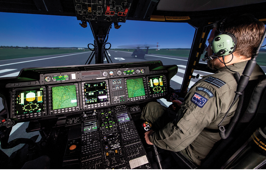 A man is sitting in a cockpit of a plane, wearing a green flight suit and headphones. He is operating the controls of the plane, which is on a runway. AI generated content