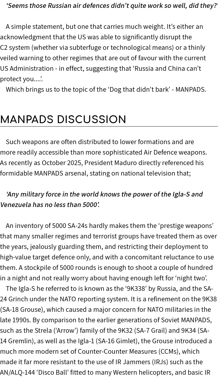 ‘Seems those Russian air defences didn’t quite work so well, did they?’ A simple statement, but one that carries much...