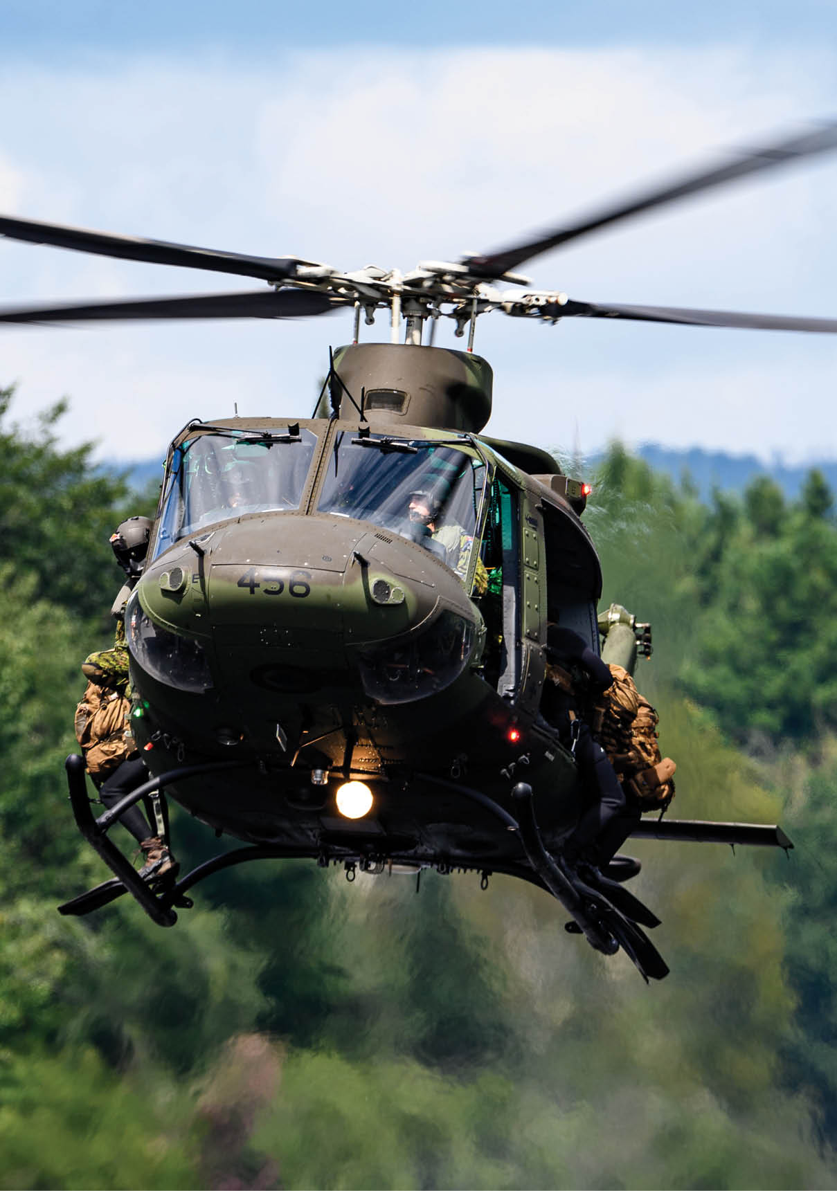 A helicopter is flying over a body of water. AI generated content