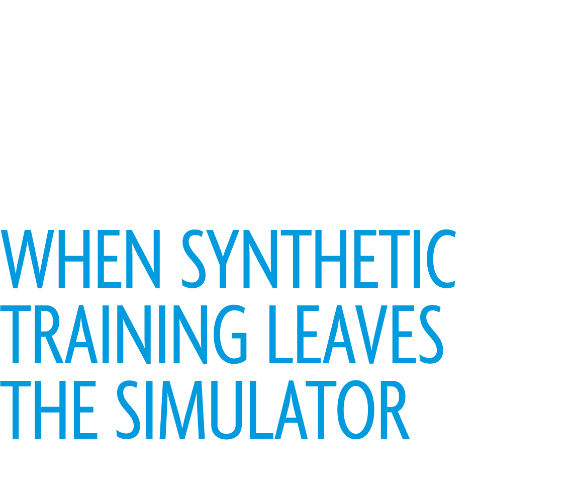 Crossing the Divide When Synthetic Training Leaves the Simulator