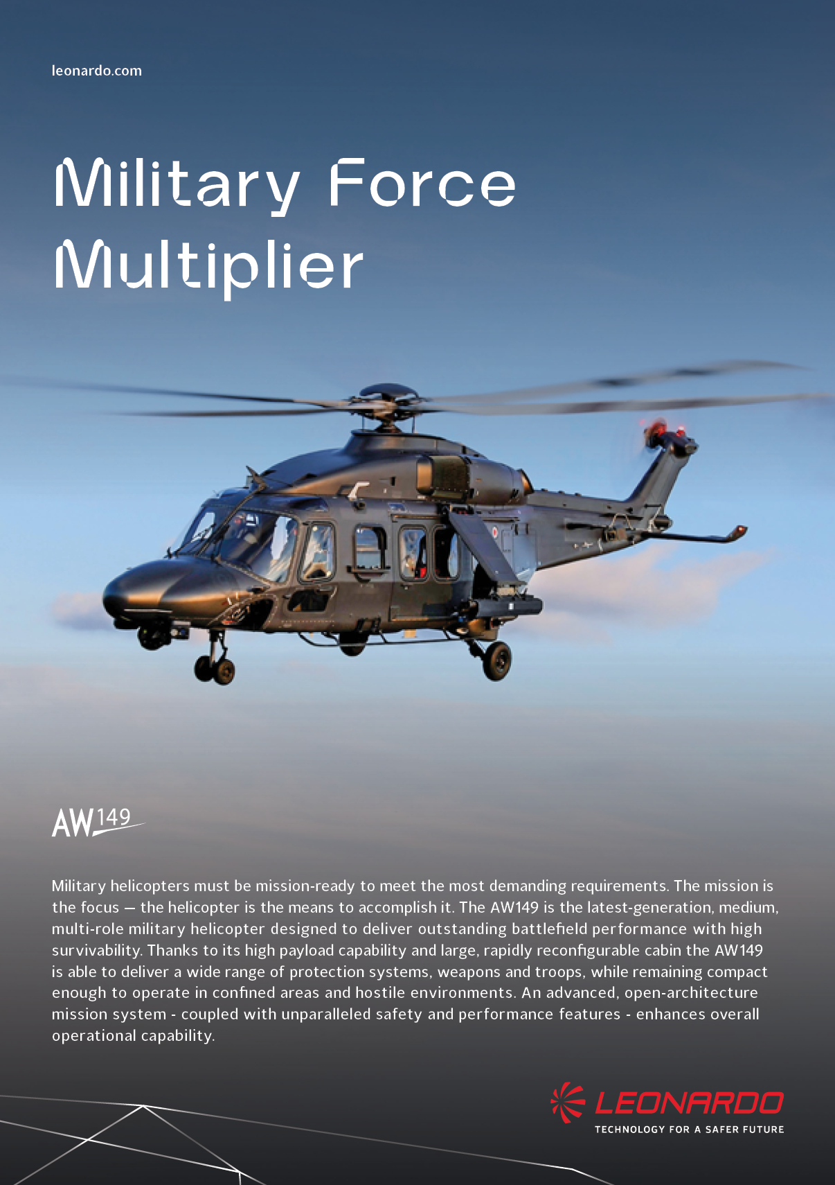 A helicopter is shown in the air with a military force logo on it. AI generated content