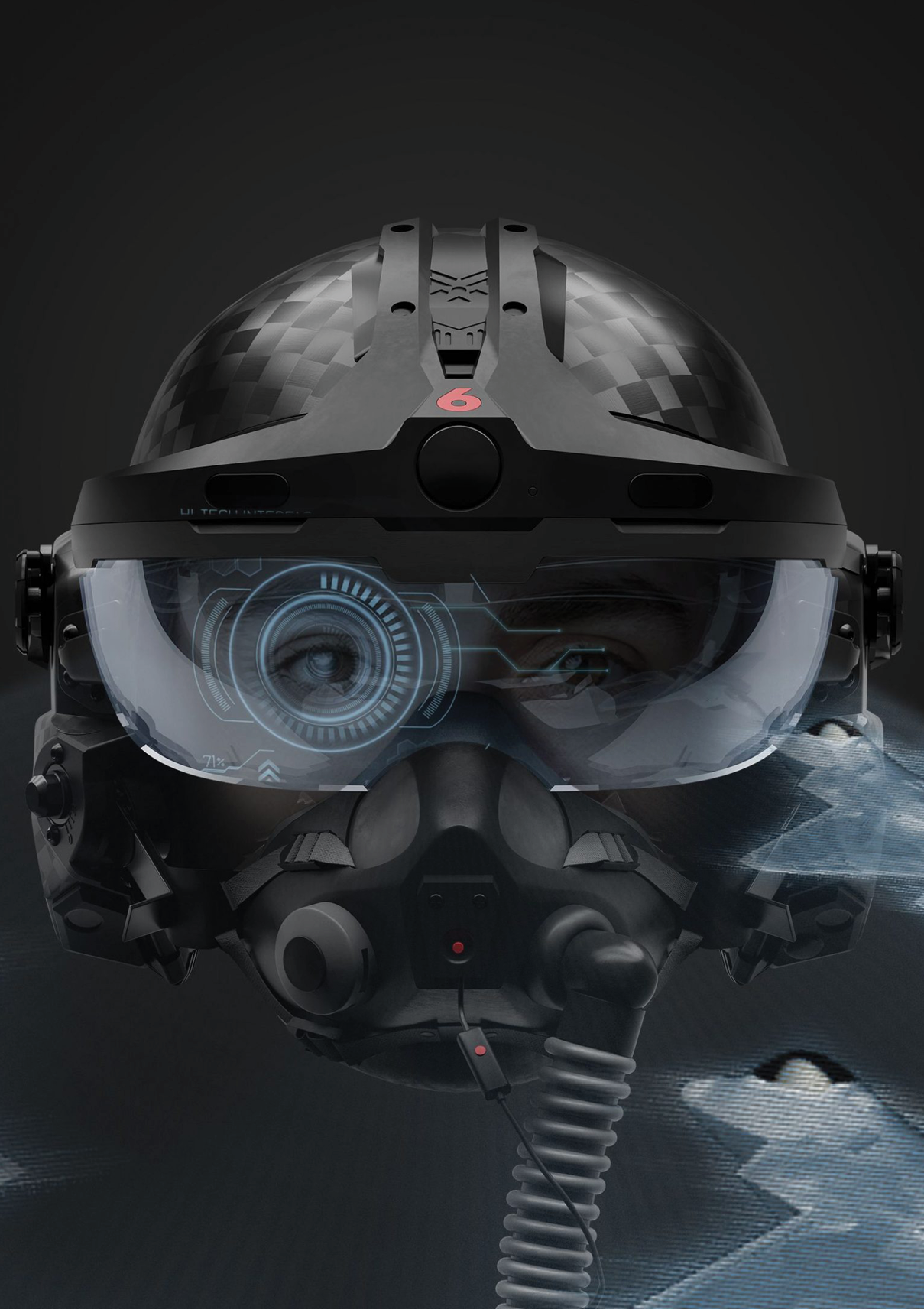 A man wearing a helmet with a visor and goggles. AI generated content