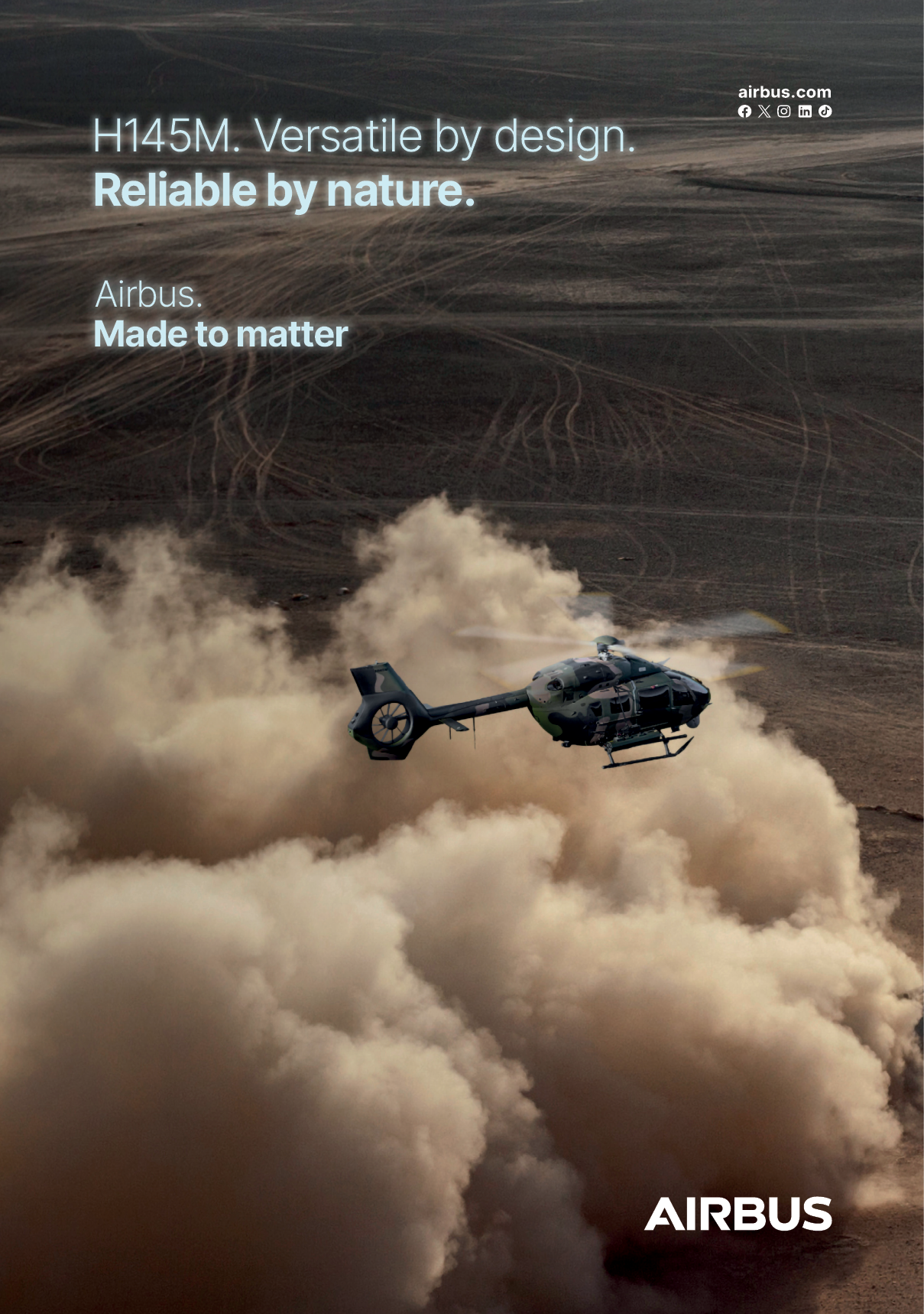 Airbus helicopter flying through the air. AI generated content