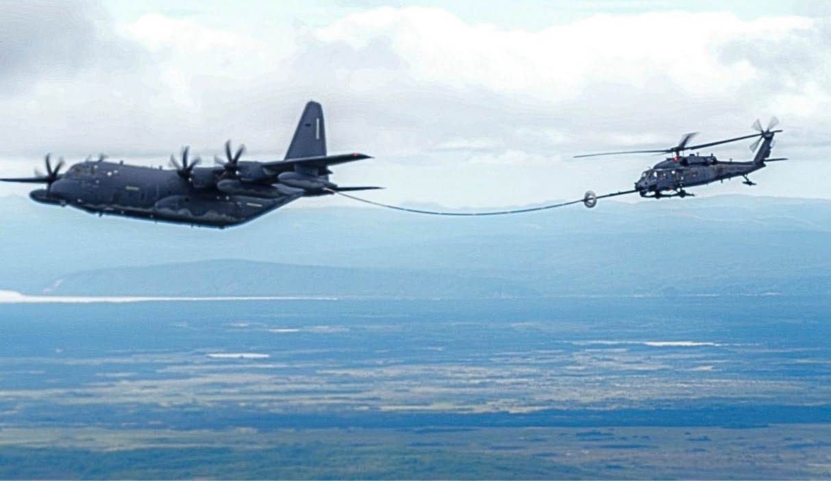 Two airplanes flying in the sky. Description generated by AI