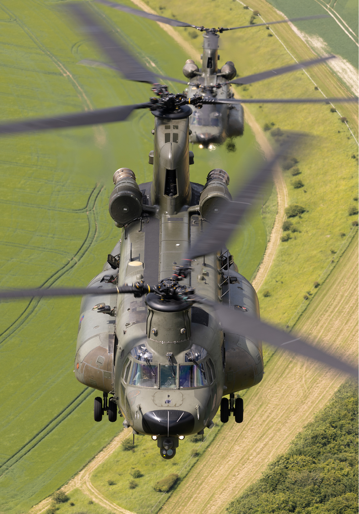 A helicopter with the letters LAC on the side. Description generated by AI