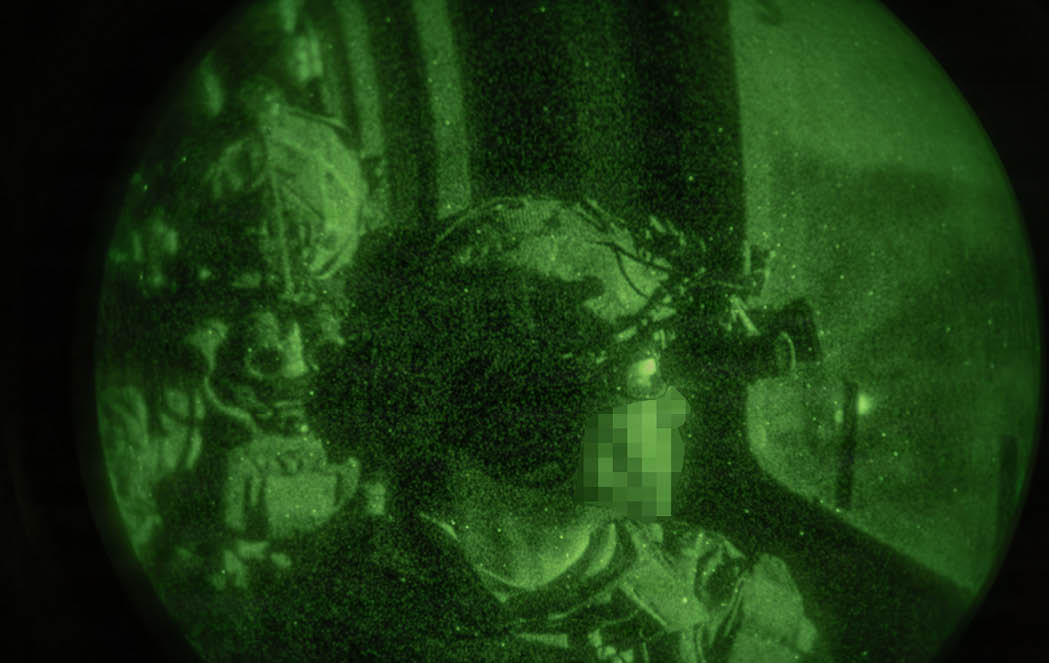 A man wearing a helmet is visible in the image. AI generated content