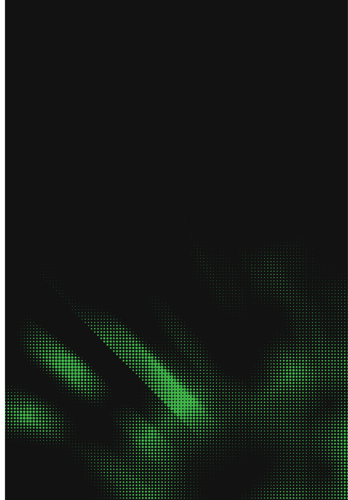 A green hand is shown in a black background. AI generated content