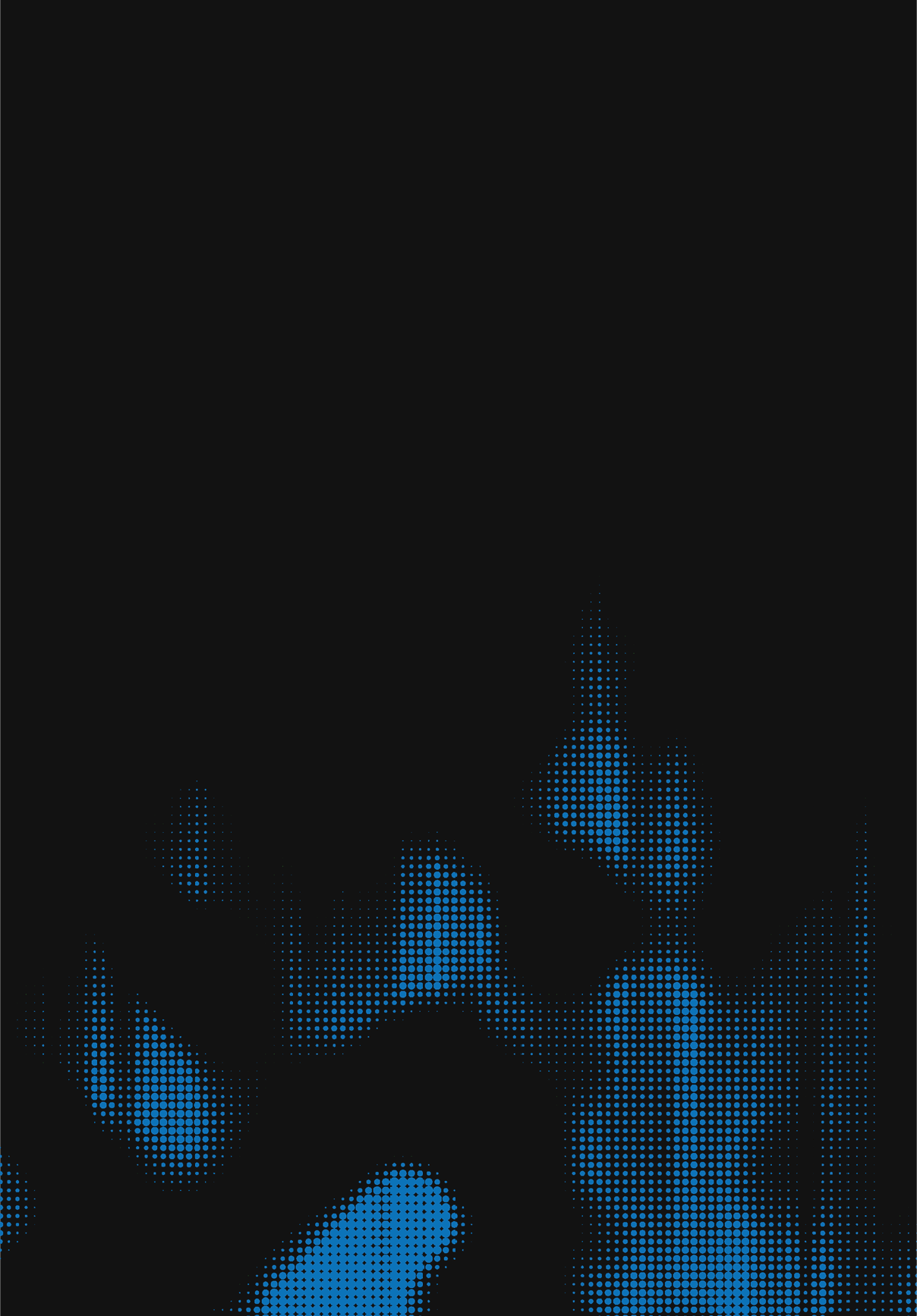 A blue and white image of a nude figure. AI generated content