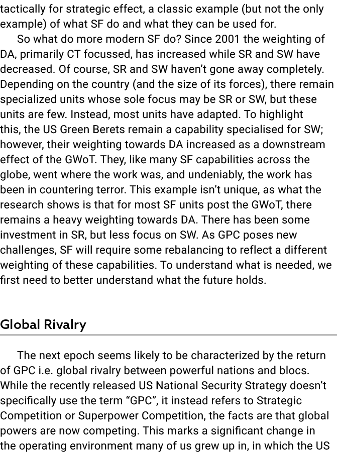 tactically for strategic effect, a classic example (but not the only example) of what SF do and what they can be used...