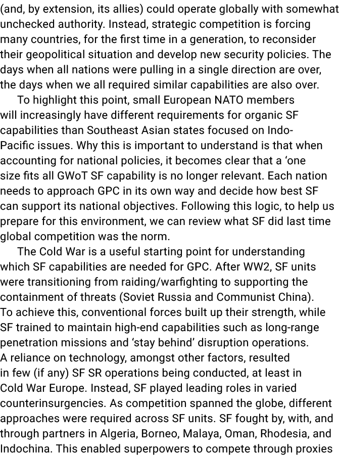 (and, by extension, its allies) could operate globally with somewhat unchecked authority. Instead, strategic competit...