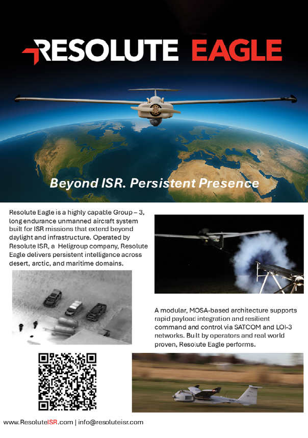 A flyer for ResQute Eagle features a drone flying over a field with a car and a truck. The flyer also includes a picture of a drone flying over a field with a car and a truck. AI generated content