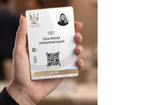 A person holding a phone with a QR code on it. Description generated by AI