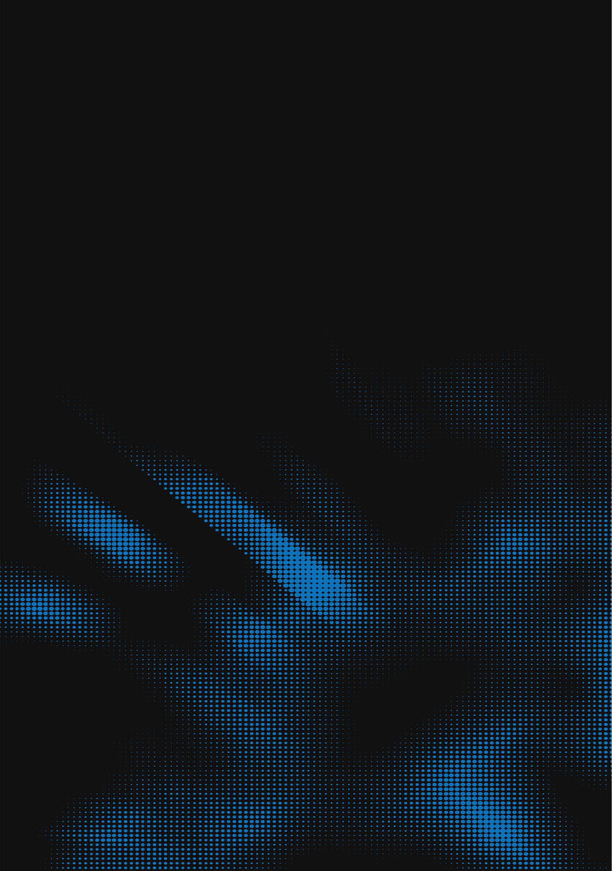 A blue and black image with a blue background. Description generated by AI