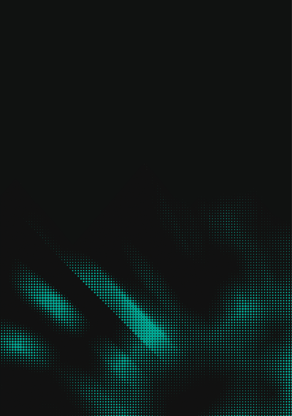 A blue and green image of a hand. AI generated content