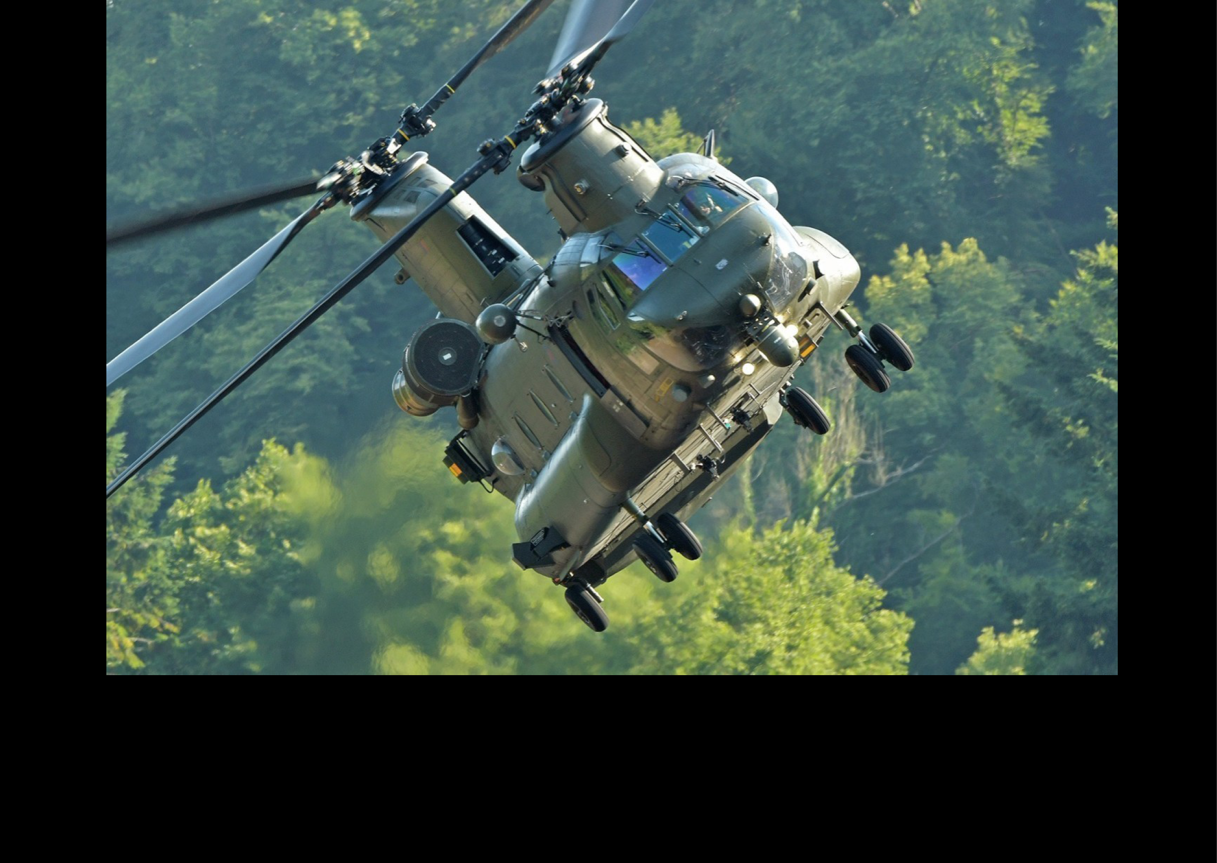 A helicopter with a large blade is flying in the air. AI generated content