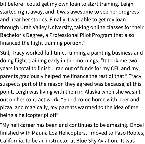 bit before I could get my own loan to start training. Leigh started right away, and it was awesome to see her progres...