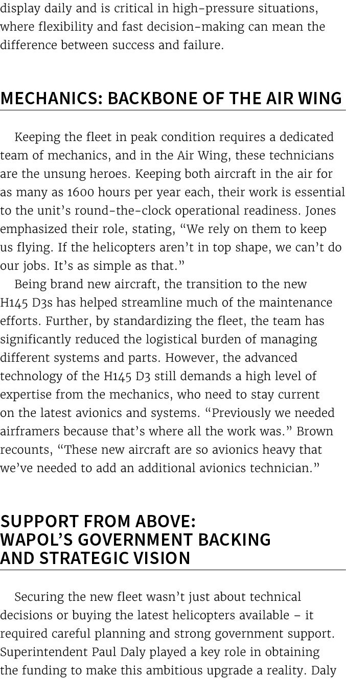 display daily and is critical in high pressure situations, where flexibility and fast decision making can mean the di...