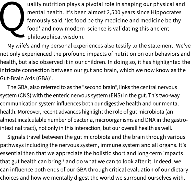 Quality nutrition plays a pivotal role in shaping our physical and mental health. It’s been almost 2,500 years since ...