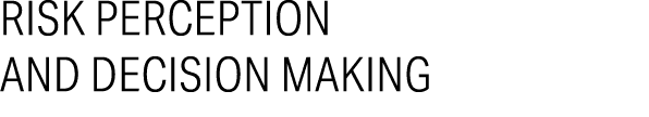 Risk Perception and Decision Making