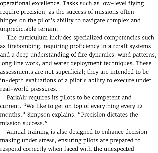 operational excellence. Tasks such as low level flying require precision, as the success of missions often hinges on ...