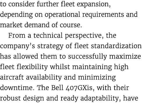 to consider further fleet expansion, depending on operational requirements and market demand of course. From a techni...