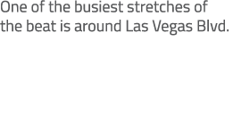One of the busiest stretches of the beat is around Las Vegas Blvd. 