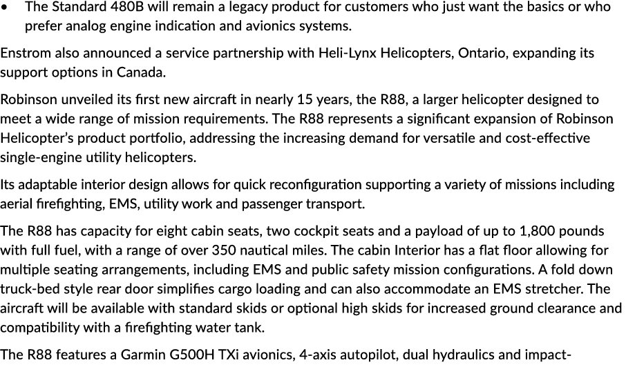 • The Standard 480B will remain a legacy product for customers who just want the basics or who prefer analog engine i...