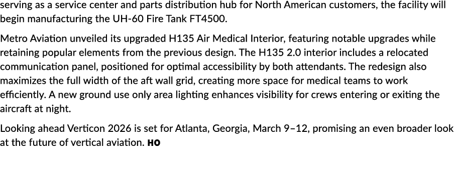 serving as a service center and parts distribution hub for North American customers, the facility will begin manufact...