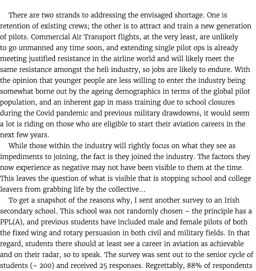  There are two strands to addressing the envisaged shortage. One is retention of existing crews; the other is to attr...