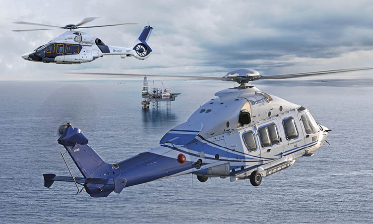 Panoramic aerial view from a drone of an offshore jack up rig at the offshore location during day time