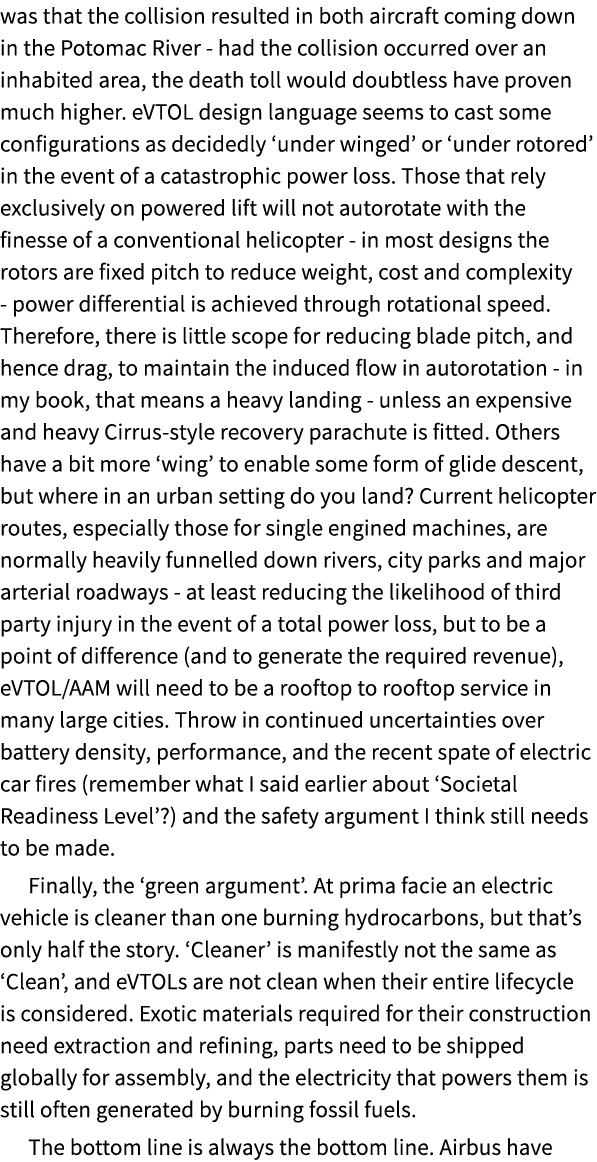 was that the collision resulted in both aircraft coming down in the Potomac River had the collision occurred over an ...