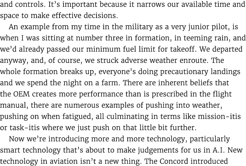 and controls. It’s important because it narrows our available time and space to make effective decisions. An example ...