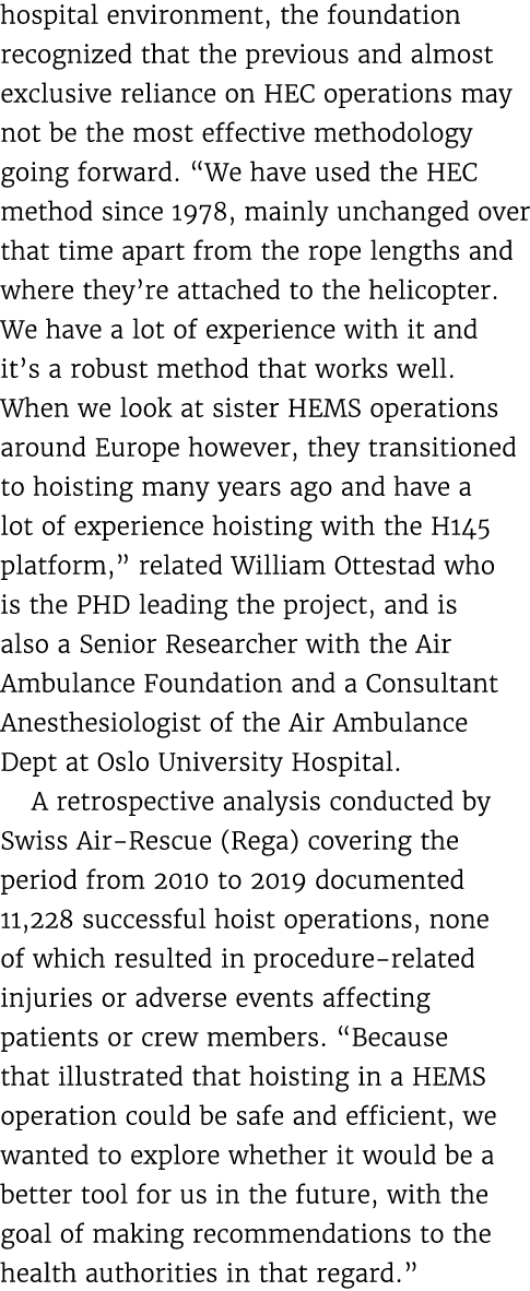 hospital environment, the foundation recognized that the previous and almost exclusive reliance on HEC operations may...