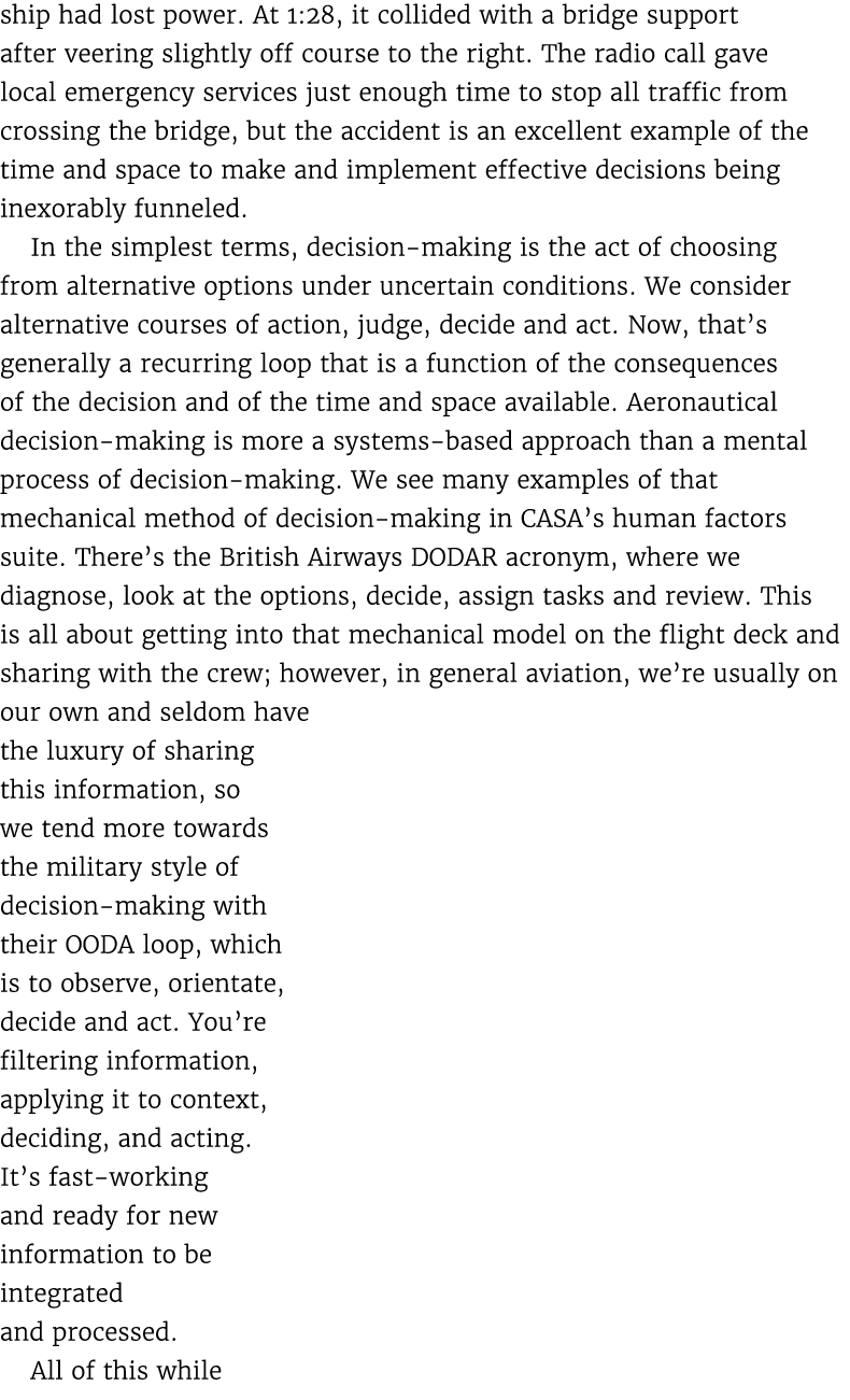 ship had lost power. At 1:28, it collided with a bridge support after veering slightly off course to the right. The r...