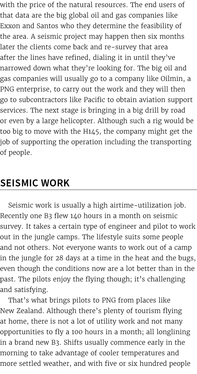 with the price of the natural resources. The end users of that data are the big global oil and gas companies like Exx...
