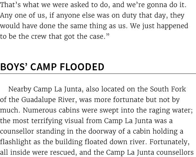 That’s what we were asked to do, and we’re gonna do it. Any one of us, if anyone else was on duty that day, they woul...